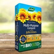 Multi-Purpose Compost with added John Innes Peat Free 40 Litres offers at £7.99 in Squires Garden Centres