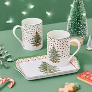 Polka Dot Three Piece Mug & Tray Set offers at £15 in Squires Garden Centres