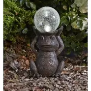 Gazing Frog Solar Ornament offers at £24.99 in Squires Garden Centres