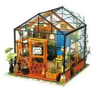 Cathy's Flower House - Miniature Greenhouse Kit offers at £39.99 in Squires Garden Centres