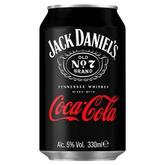 Jack Daniel's Old No. 7 Brand Tennessee Whiskey Mixed with Coca-Cola 330ml offers at £2.89 in Bestway