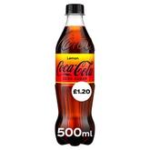 Coca-Cola Zero Sugar Lemon 500ml PM £1.20 offers at £1.2 in Bestway