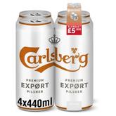 Carlsberg Export Lager Beer 4 x 440ml Can PMP £5.99 offers at £5.99 in Bestway