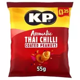 KP Aromatic Thai Chilli Coated Peanuts 55g, £1.25 PMP offers at £1.25 in Bestway