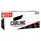 Carling Original Lager Beer 10 x 440ml Can offers at £11.49 in Bestway