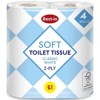 Bestin Sofft Toilet Tissue White offers at £1 in Bestway