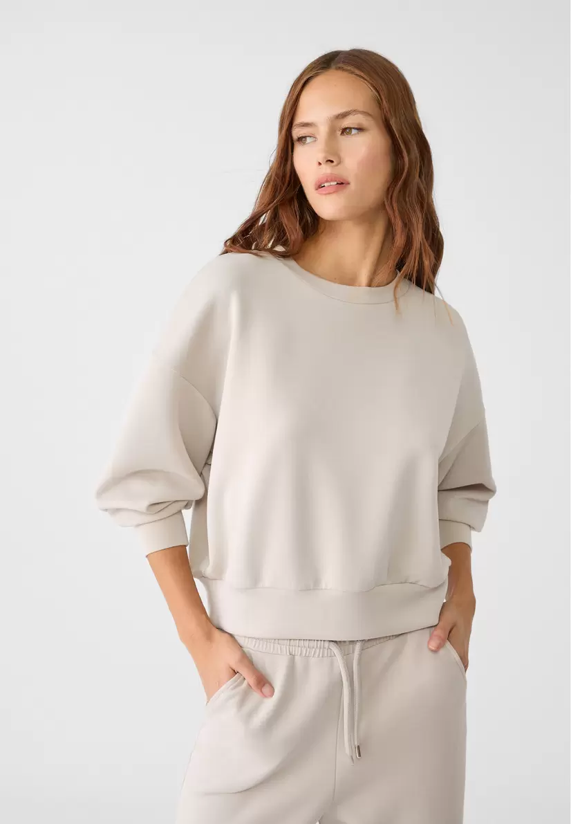 Soft-touch modal sweatshirt offers at £25.99 in Stradivarius