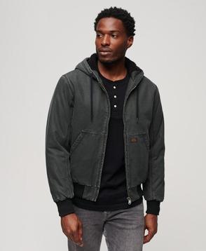 Vintage Workwear Hooded Bomber Jacket offers at £99.99 in Superdry
