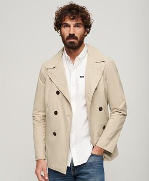 The Merchant Store - Twill Pea Coat offers at £124.99 in Superdry