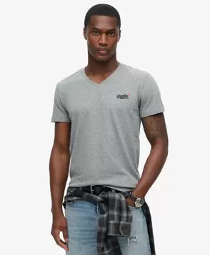 Organic Cotton Classic V-Neck T-Shirt offers at £19.99 in Superdry