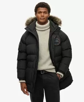 Everest Longline Baffled Parka Jacket offers at £174.99 in Superdry