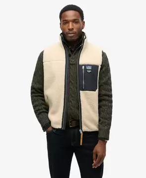 Vintage Retro Fleece Gilet offers at £69.99 in Superdry