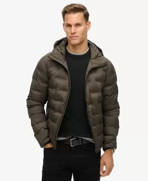 Hooded Quilted Puffer Coat offers at £119.99 in Superdry