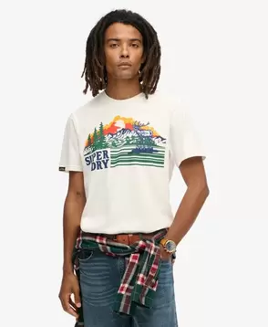 Outdoor Graphic Stripe T Shirt offers at £16.79 in Superdry