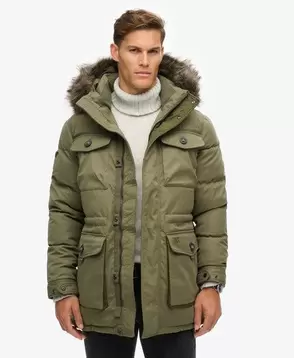 Chinook Faux Fur Parka Coat offers at £97.99 in Superdry