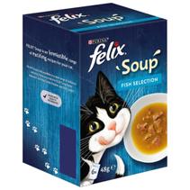 Felix Soup Cat Food Fish Selection 6 x 48g offers at £1.85 in B&M Stores