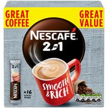 Nescafe Instant Coffee 2-in-1 Sachets 16pk offers at £2 in B&M Stores