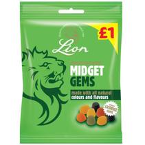 Lion Midget Gems 150g offers at £1 in B&M Stores