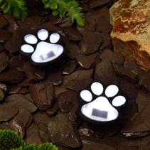 Solar Paw Print Ground Light - Cool White offers at £2 in B&M Stores
