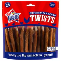 Chicken Lickin Wrapped Twists Dog Treats 25pk offers at £2.99 in B&M Stores