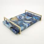 Blue &amp; Yellow Agate Ornament Tray 41x27cm offers at £49.99 in TK Maxx