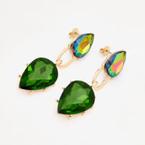 Green Embellished Drop Earrings offers at £7.99 in TK Maxx