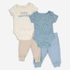 Four Piece Blue Little Brother Baby Set offers at £7.99 in TK Maxx