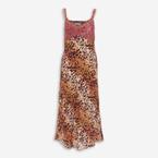 Brown &amp; Pink Silk Animal Slip Dress offers at £149.99 in TK Maxx