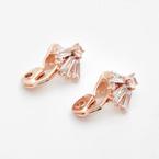 Cubic Zirconia Rose Gold Tone Comfort Clip Earrings offers at £9.99 in TK Maxx