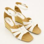 White Leather Kyarra Joy Sandals offers at £29.99 in TK Maxx