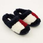 Red White &amp; Blue Sherpa Home Slippers offers at £22.99 in TK Maxx