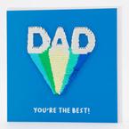 Blue Sequin Dad Card offers at £2.49 in TK Maxx