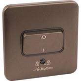 Schneider Electric Lisse Mocha Bronze Screwless 10A Isolator Switch 3 Pole offers at £11.65 in Toolstation