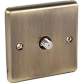 Antique Brass TV Point Satellite 1 Gang offers at £2.28 in Toolstation