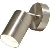 Zink Leto Stainless Steel Adjustable Up Or Down Wall Light IP44 GU10 1 x 35W Max offers at £12.58 in Toolstation