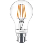 Philips LED Filament A Shape Dimmable Lamp 8W BC (B22d) 806lm offers at £3.96 in Toolstation