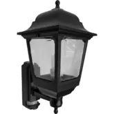 ASD 4 Sided IP44 Coach Lantern 100W 100W BC Black offers at £17.09 in Toolstation