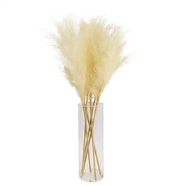 64cm White Pampas grass Artificial plant in Clear Glass Vase offers at £21 in TradePoint