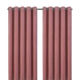 Valgreta Pink Velvet Lined Eyelet Curtain (W)16.7cm (L)18.3cm, Pair offers at £20 in TradePoint