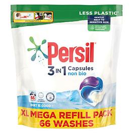 Persil 3-in-1 Non-Bio Washing capsules, 1.9kg, Pack of 66 offers at £12 in TradePoint