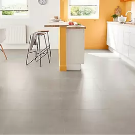 Kontainer Medium grey Matt Flat Concrete effect Porcelain Wall & floor Tile, Pack of 3, (L)590mm (W)590mm offers at £30.16 in TradePoint