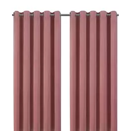 Valgreta Pink Velvet Lined Eyelet Curtain (W)16.7cm (L)18.3cm, Pair offers at £20 in TradePoint