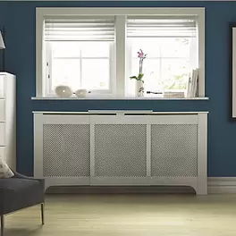 Mayfair Medium - large White Radiator cover offers at £79 in TradePoint