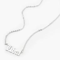 Silver-tone Gothic Zodiac Pendant Necklace - Libra offers at £3.2 in Claire's