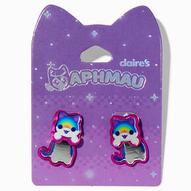Aphmau™ Claire's Exclusive Rainbow Cat Front & Back Earrings offers at £6.8 in Claire's