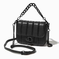 Black Chunky Chain Dual Strap Crossbody Bag offers at £15 in Claire's