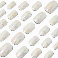 Pastel Confetti Ripple Square Vegan Faux Nail Set - 24 Pack offers at £5 in Claire's