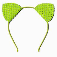 Green Diamante Cat Ears Headband offers at £4.8 in Claire's