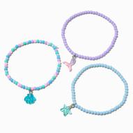 Claire's Club Mermaid Beaded Anklets - 3 Pack offers at £3 in Claire's