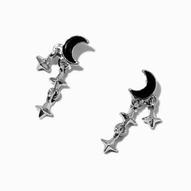 Crescent Moon & Stars Silver-tone Drop Earrings offers at £2.5 in Claire's